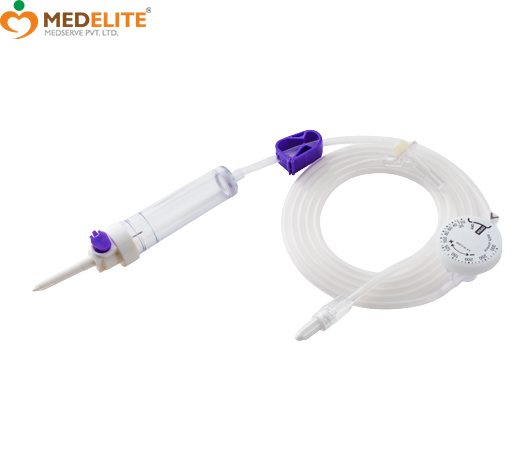 Dial flow IV infusion set – Medelite